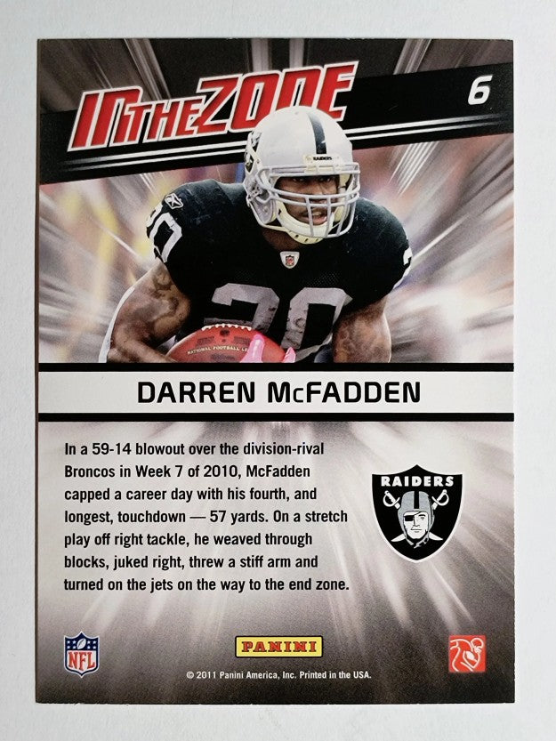 2011 Score In the Zone #6 Darren McFadden