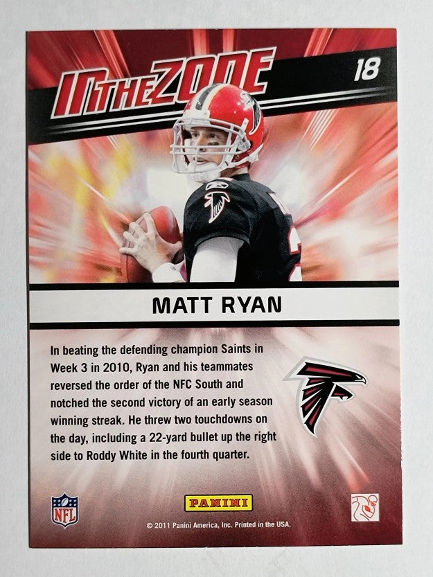 2011 Score In the Zone #18 Matt Ryan