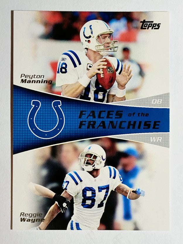 2011 Topps Faces of the Franchise #MW Peyton Manning/Reggie Wayne