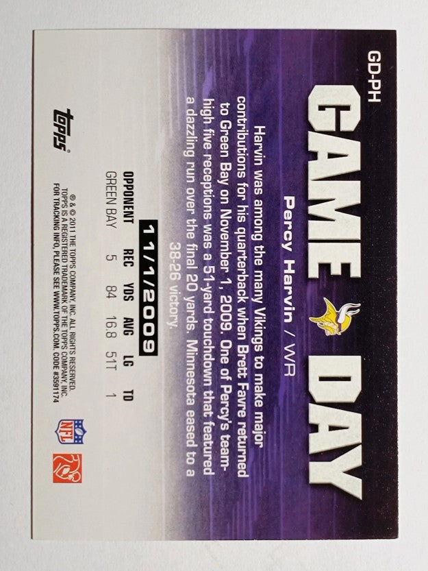 2011 Topps Game Day #GDPH Percy Harvin