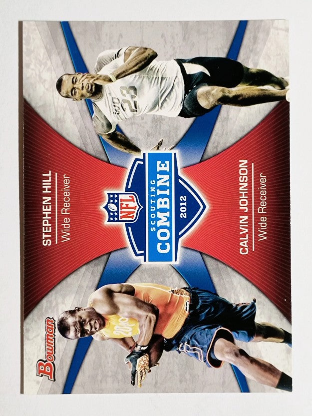 2012 Bowman Combine Competition #CCHJ Stephen Hill/Calvin Johnson