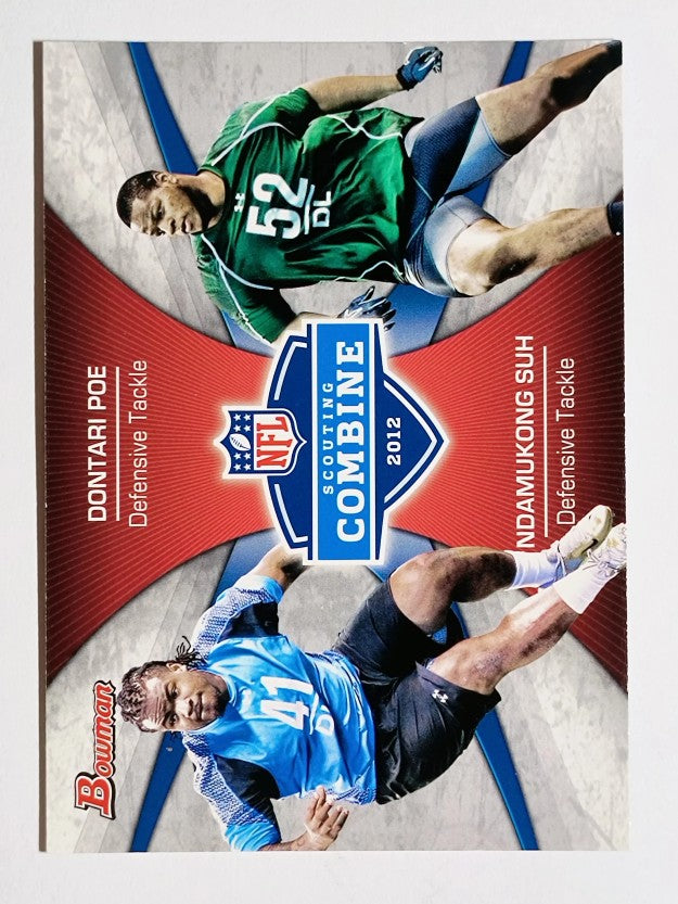 2012 Bowman Combine Competition #CCPS Dontari Poe/Ndamukong Suh