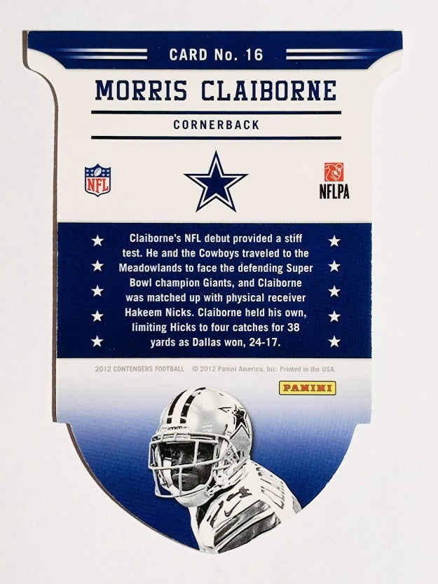 2012 Panini Contenders ROY Contenders #16 Morris Claiborne