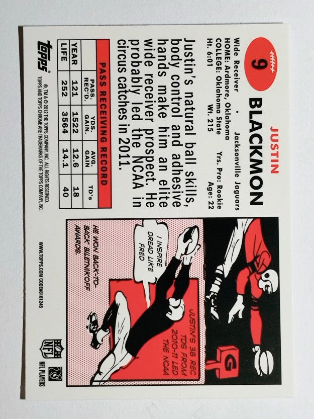 2012 Topps Chrome 1957 #9 Justin Blackmon