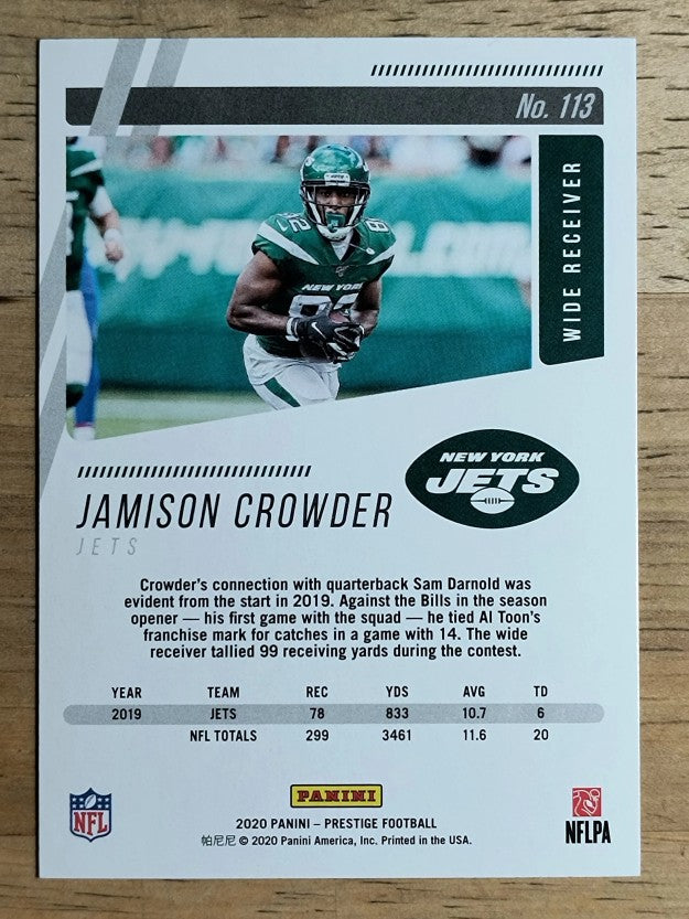 2020 Prestige #113 Jamison Crowder