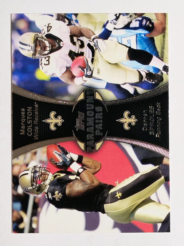2012 Topps Paramount Pairs #PACS Marques Colston/Darren Sproles