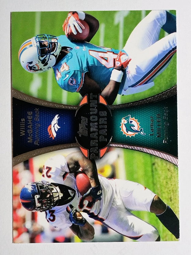 2012 Topps Paramount Pairs #PAMM Willis McGahee/Lamar Miller