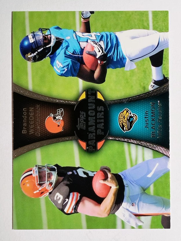2012 Topps Paramount Pairs #PAWBL Brandon Weeden/Justin Blackmon