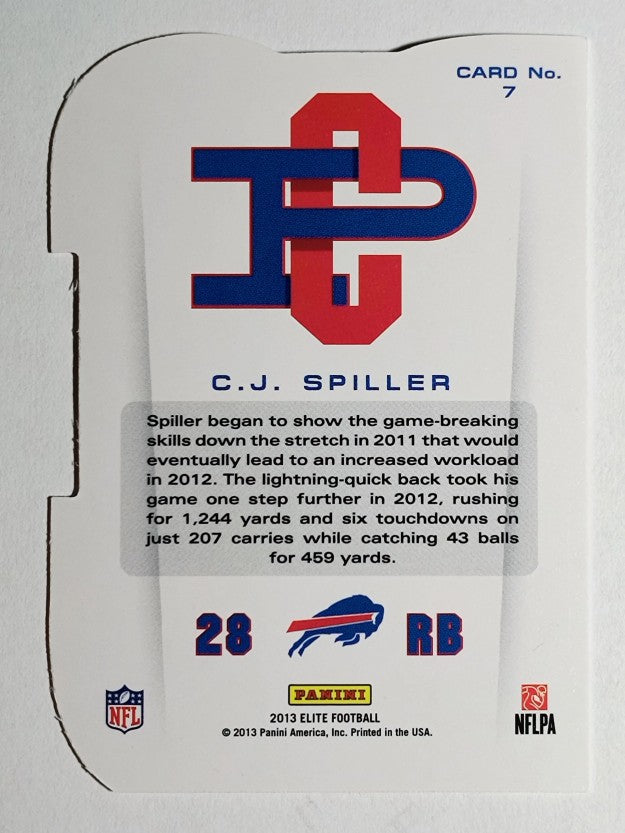2013 Elite Primary Colors Silver #7 C.J. Spiller