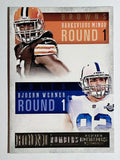 2013 Panini Contenders Round Numbers #2 Barkevious Mingo/Bjoern Werner