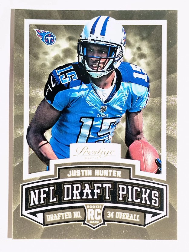 2013 Prestige Draft Picks Gold #12 Justin Hunter