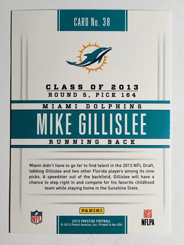 2013 Prestige Prestigious Picks Gold #38 Mike Gillislee