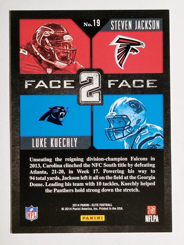 2014 Elite Face 2 Face Silver #19 Steven Jackson/Luke Kuechly
