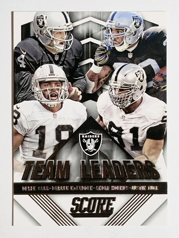 2015 Score Team Leaders #28 Andre Holmes/Darren McFadden/Derek Carr/Justin Tuck