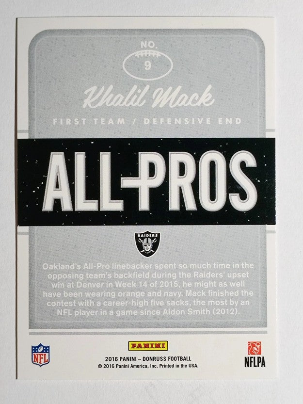 2016 Donruss All Pros #9 Khalil Mack