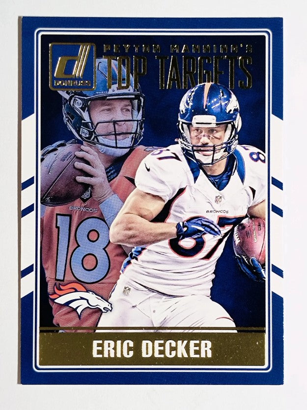 2016 Donruss Peyton Manning Top Targets #6 Eric Decker/Peyton Manning
