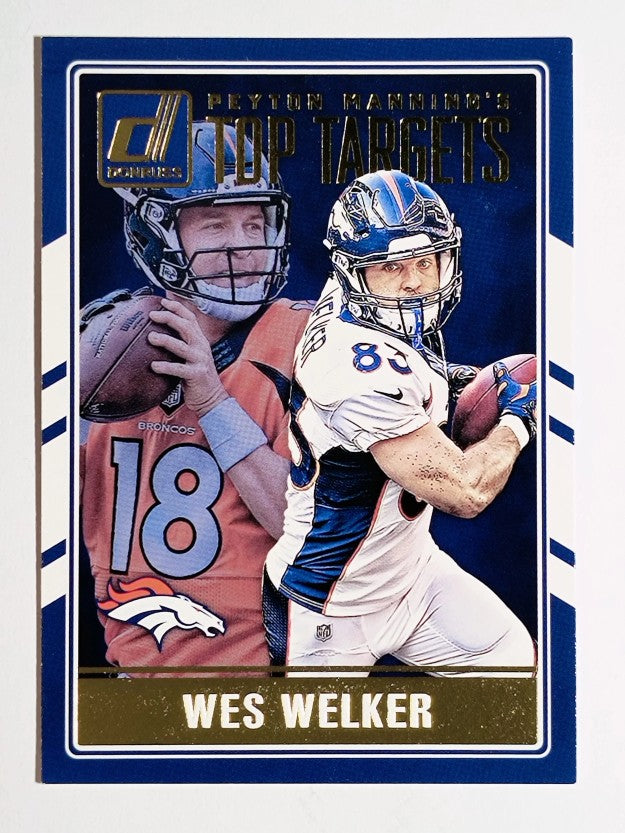 2016 Donruss Peyton Manning Top Targets #8 Peyton Manning/Wes Welker