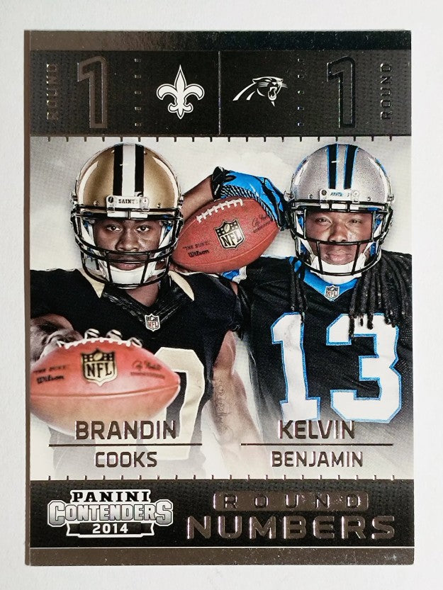 2014 Panini Contenders Round Numbers #18 Brandin Cooks/Kelvin Benjamin