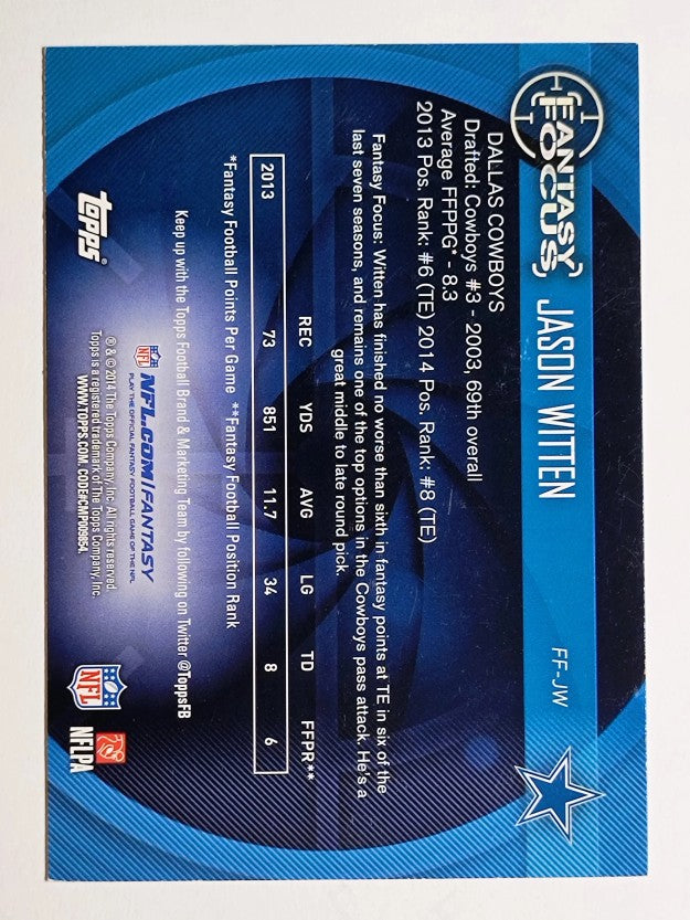 2014 Topps Fantasy Focus #FFJW Jason Witten