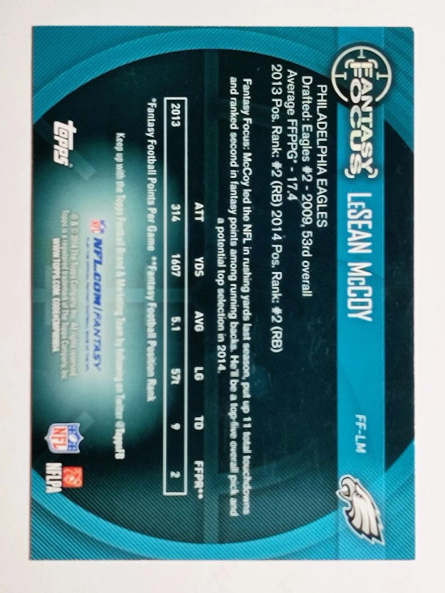 2014 Topps Fantasy Focus #FFLM LeSean McCoy
