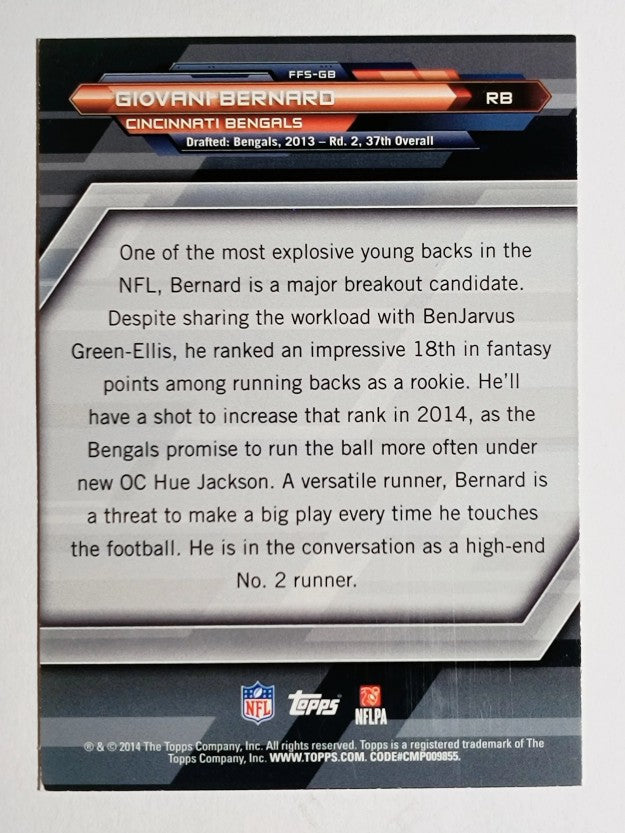 2014 Topps Fantasy Strategies #FFSGB Giovani Bernard