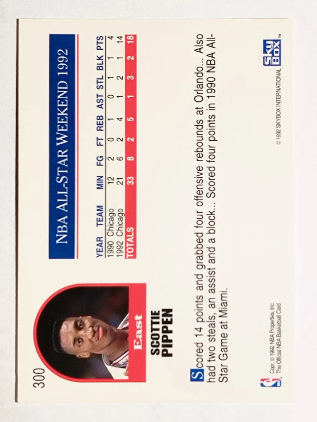 1992-93 Hoops #300 Scottie Pippen AS