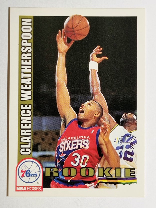 1992-93 Hoops #449 Clarence Weatherspoon RC