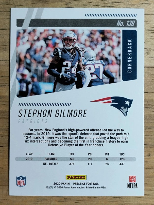 2020 Prestige #138 Stephon Gilmore
