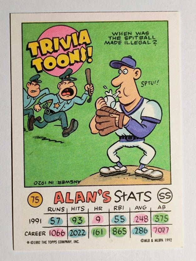 1992 Topps Kids #75 Alan Trammell