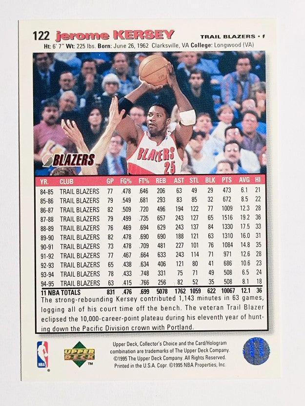 1995-96 Collector's Choice #122 Jerome Kersey