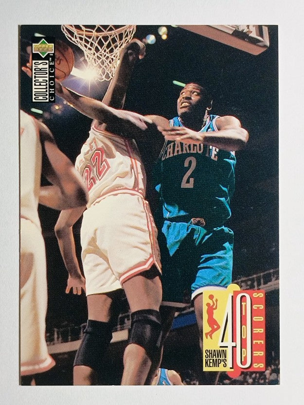1995-96 Collector's Choice #404 Larry Johnson 40