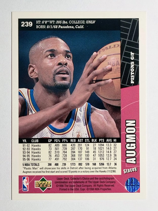 1996-97 Collector's Choice #239 Stacey Augmon