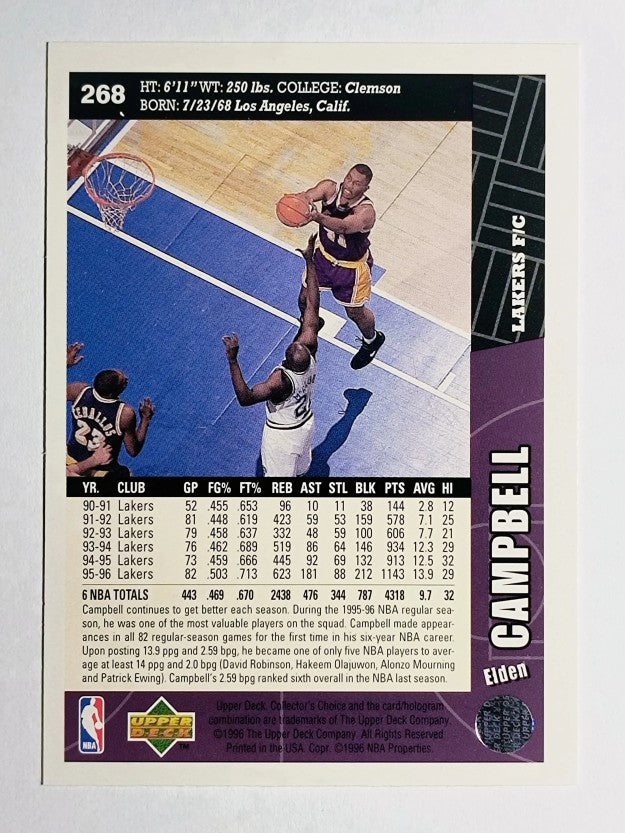 1996-97 Collector's Choice #268 Elden Campbell