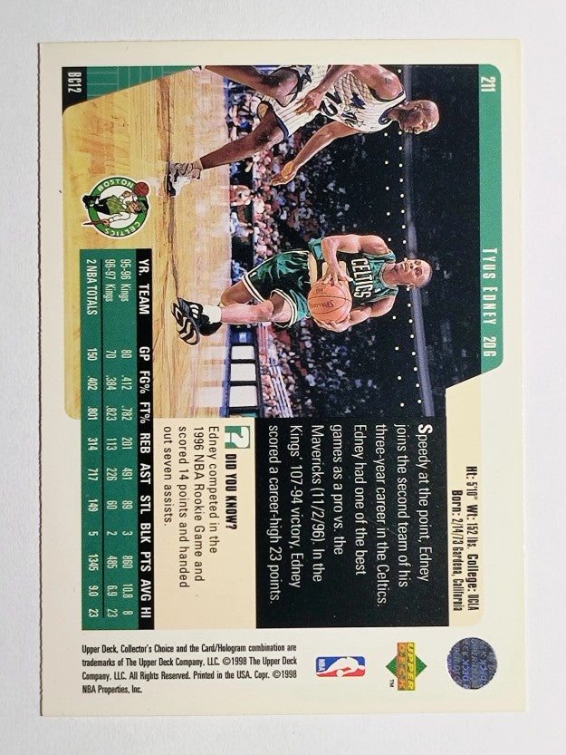 1997-98 Collector's Choice #211 Tyus Edney