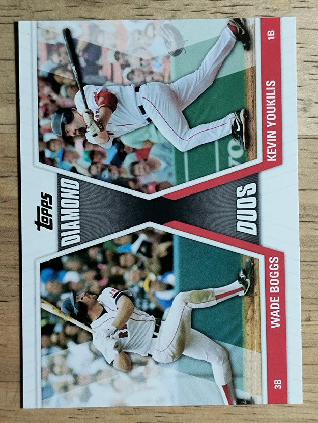 2011 Topps Diamond Duos #BY Wade Boggs/Kevin Youkilis