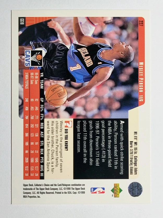 1997-98 Collector's Choice #227 Wesley Person