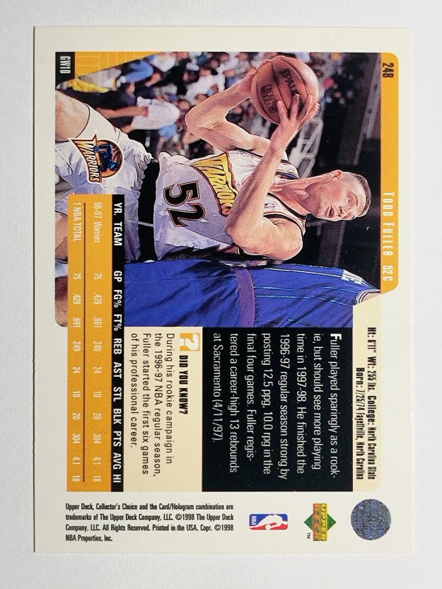 1997-98 Collector's Choice #248 Todd Fuller