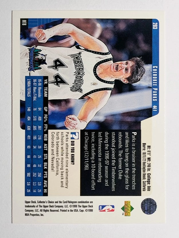 1997-98 Collector's Choice #283 Cherokee Parks