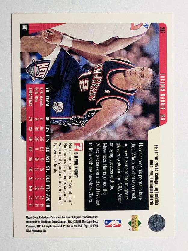 1997-98 Collector's Choice #287 Lucious Harris