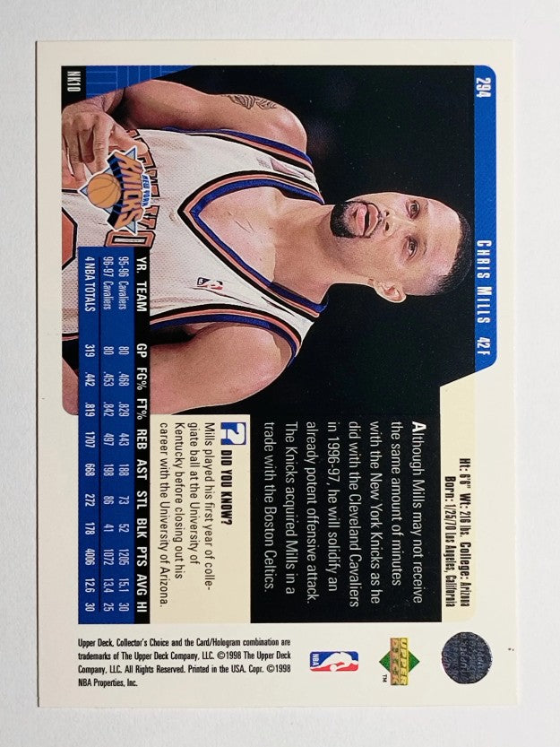 1997-98 Collector's Choice #294 Chris Mills