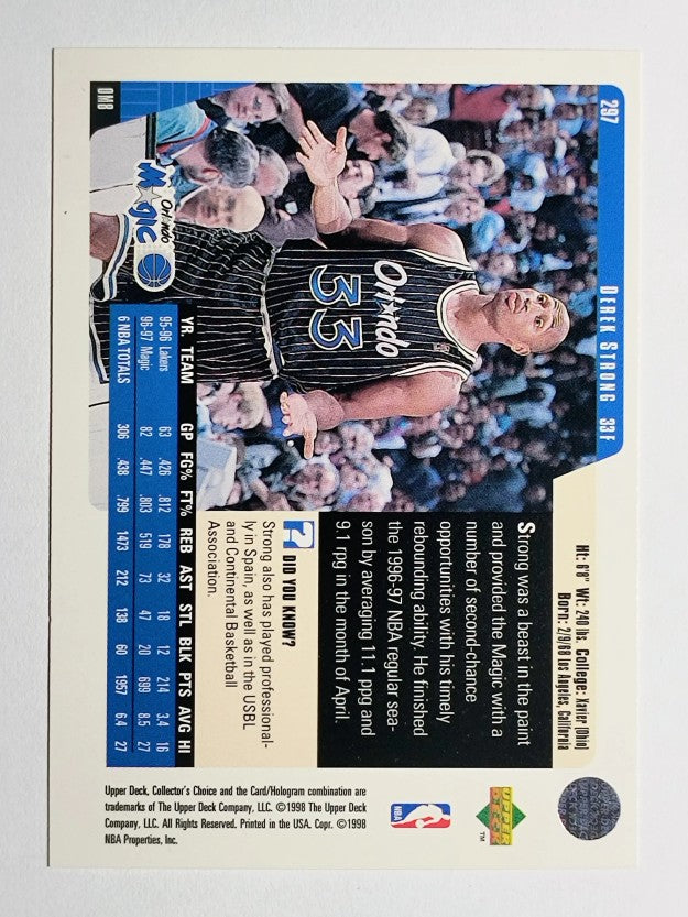 1997-98 Collector's Choice #297 Derek Strong