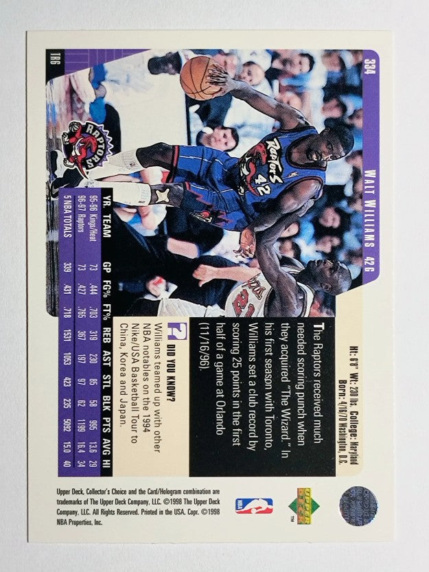 1997-98 Collector's Choice #334 Walt Williams