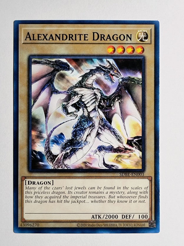2013 Yu-Gi-Oh Structure Saga of Blue-Eyes White Dragon 1st #3 Alexandrite Dragon