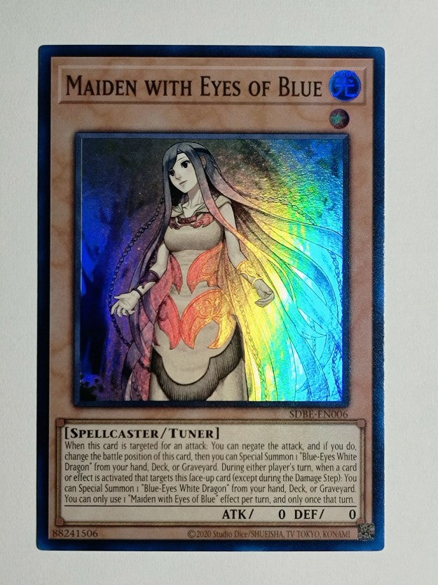 2013 Yu-Gi-Oh Saga of Blue-Eyes White Dragon 1st Ed #6 Maiden Eyes of Blue SR