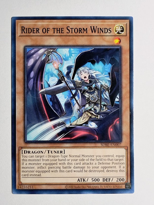 2013 Yu-Gi-Oh Saga of Blue-Eyes White Dragon 1st Ed #7 Rider of the Storm Winds