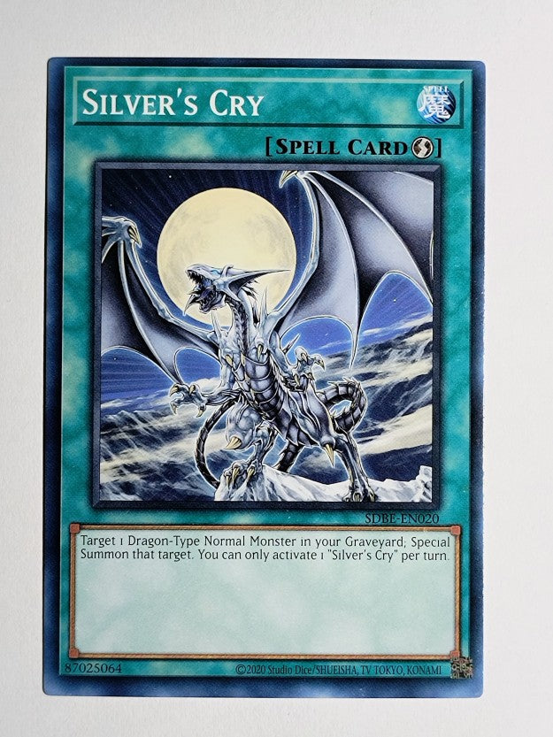2013 Yu-Gi-Oh Structure Deck Saga of Blue-Eyes White Dragon 1st #20 Silver's Cry