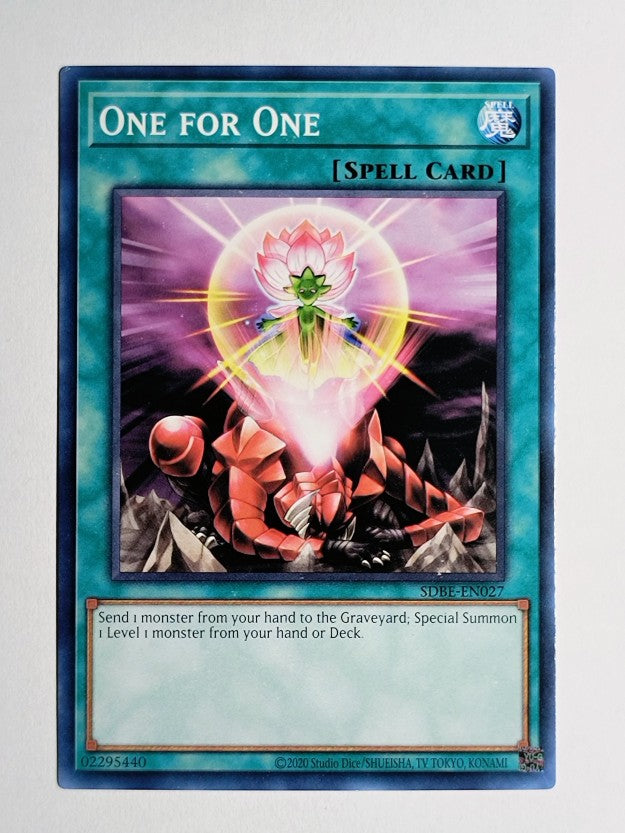 2013 Yu-Gi-Oh Structure Deck Saga of Blue-Eyes White Dragon 1st #27 One for One