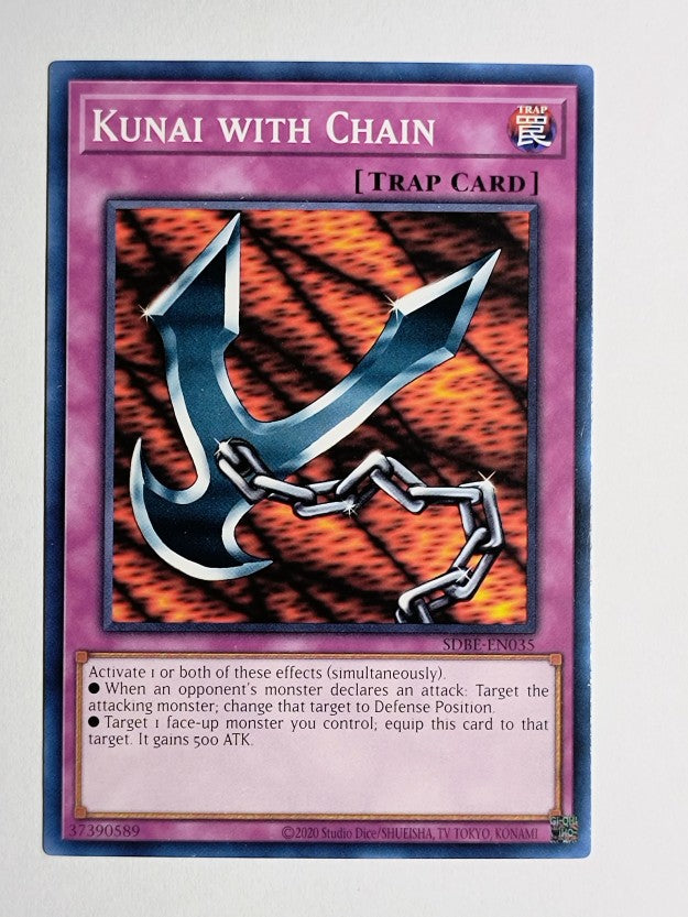 2013 Yu-Gi-Oh Structure Saga of Blue-Eyes White Dragon 1st #35 Kunai with Chain