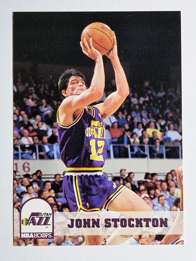 1993-94 Hoops #219 John Stockton (NM)