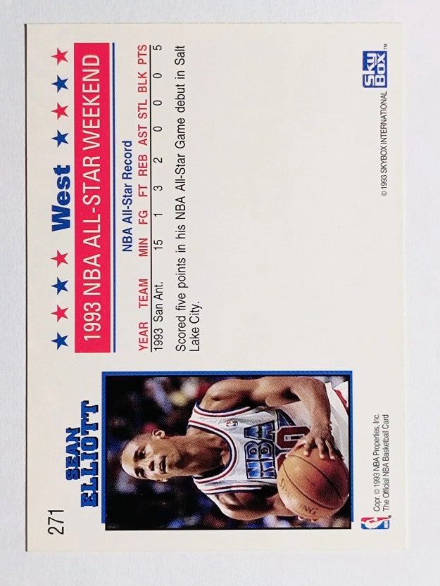1993-94 Hoops #271 Sean Elliott AS